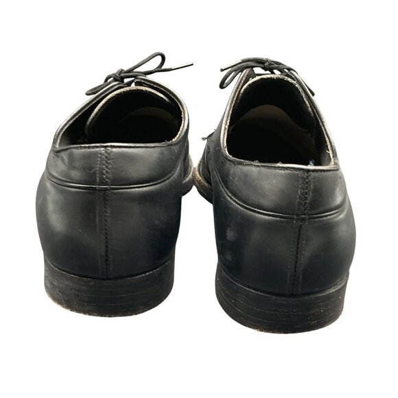 John C Roberts Apron Toe Derby Shoes Black Leather Steel Shank 28cm Insole Mens